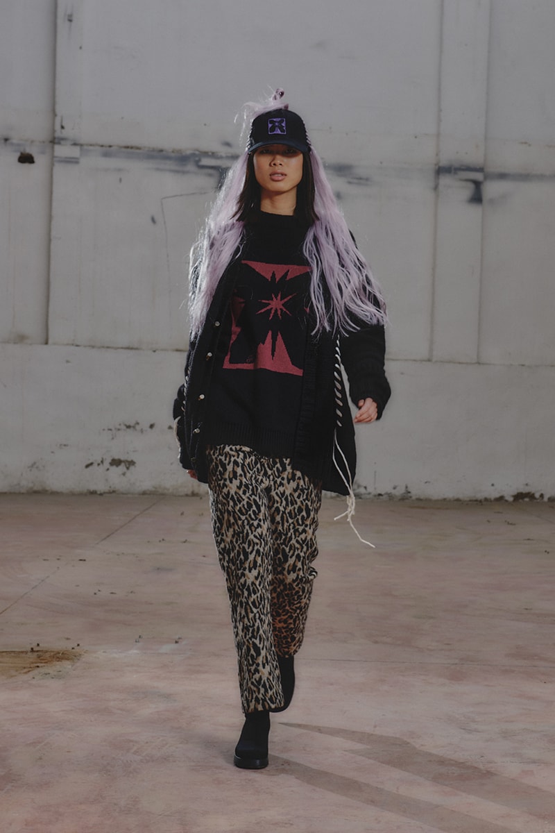 シュープ2021年秋冬コレクション SHOOP 2021 fall winter collection look Miriam Sanz Oki Yohei