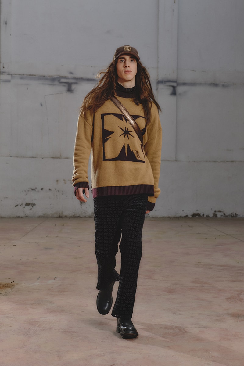 シュープ2021年秋冬コレクション SHOOP 2021 fall winter collection look Miriam Sanz Oki Yohei