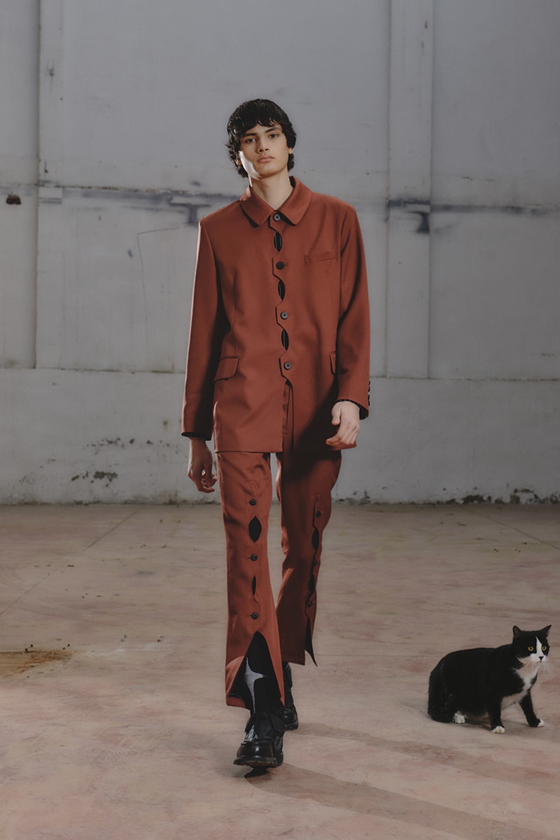 シュープ2021年秋冬コレクション SHOOP 2021 fall winter collection look Miriam Sanz Oki Yohei
