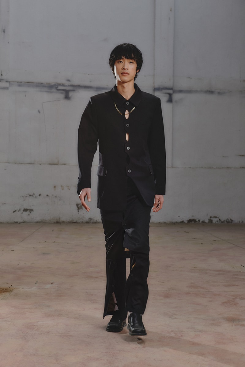 シュープ2021年秋冬コレクション SHOOP 2021 fall winter collection look Miriam Sanz Oki Yohei