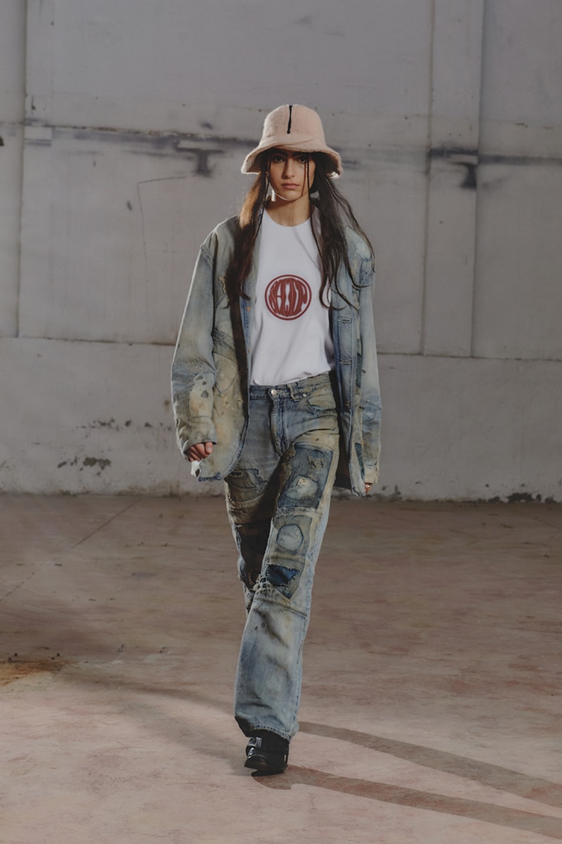 シュープ2021年秋冬コレクション SHOOP 2021 fall winter collection look Miriam Sanz Oki Yohei
