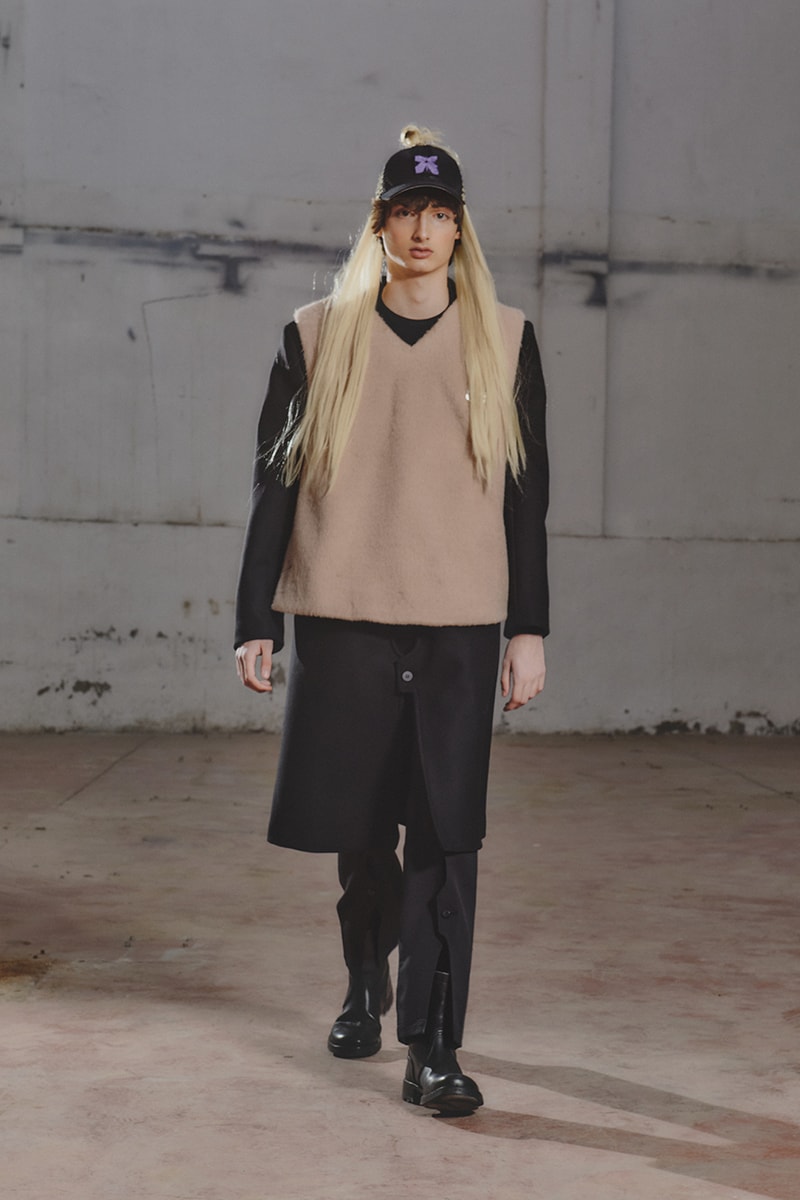 シュープ2021年秋冬コレクション SHOOP 2021 fall winter collection look Miriam Sanz Oki Yohei