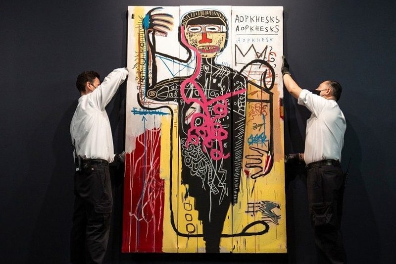 ジャン＝ミシェル・バスキアが22歳の時に描いた巨大絵画がオークションに出品 Sothebys Auction Jean Michel Basquiat Artwork 35 million usd 50 asia international fetch estimate 1982 versus medici info