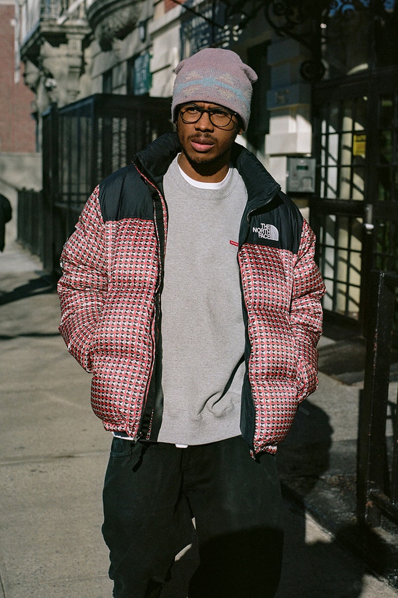 シュプリーム x ノースフェイス Supreme x THE NORTH FACE がスタッズの総柄プリントを採用した最新コラボコレクションをリリース 