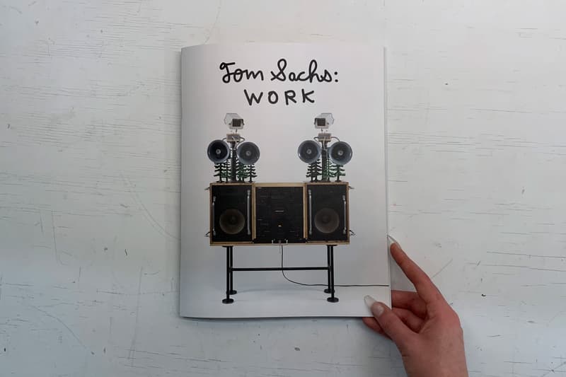 トム・サックスが300部限定の新作アートブック『トム・サックス: ワークカタログ』を発表 Tom Sachs Work Catalogue Art Book books model seventy two nakamichi sound systems artists info