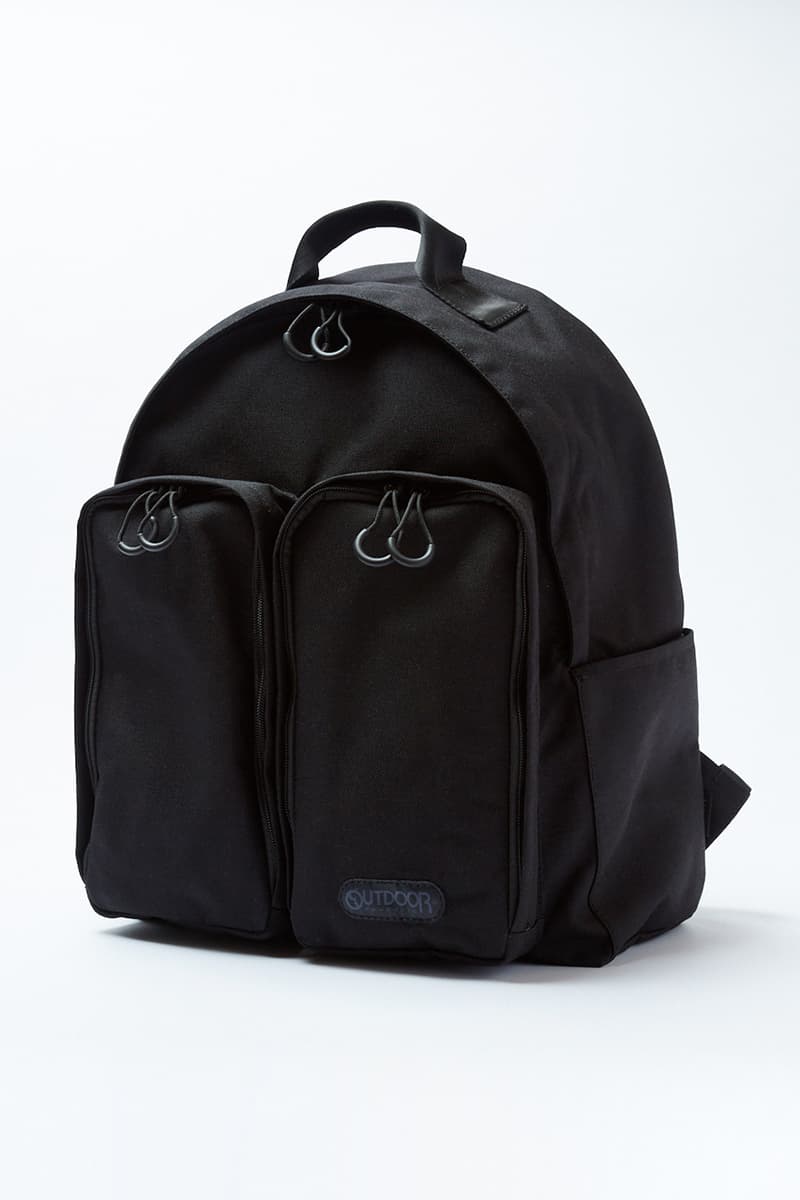 即完売したバルxアウトドア プロダクツのコラボデイパックが新色を纏って再リリース BAL OUTDOOR PRODUCTS DOUBLE POCKET BACK PACK black release info
