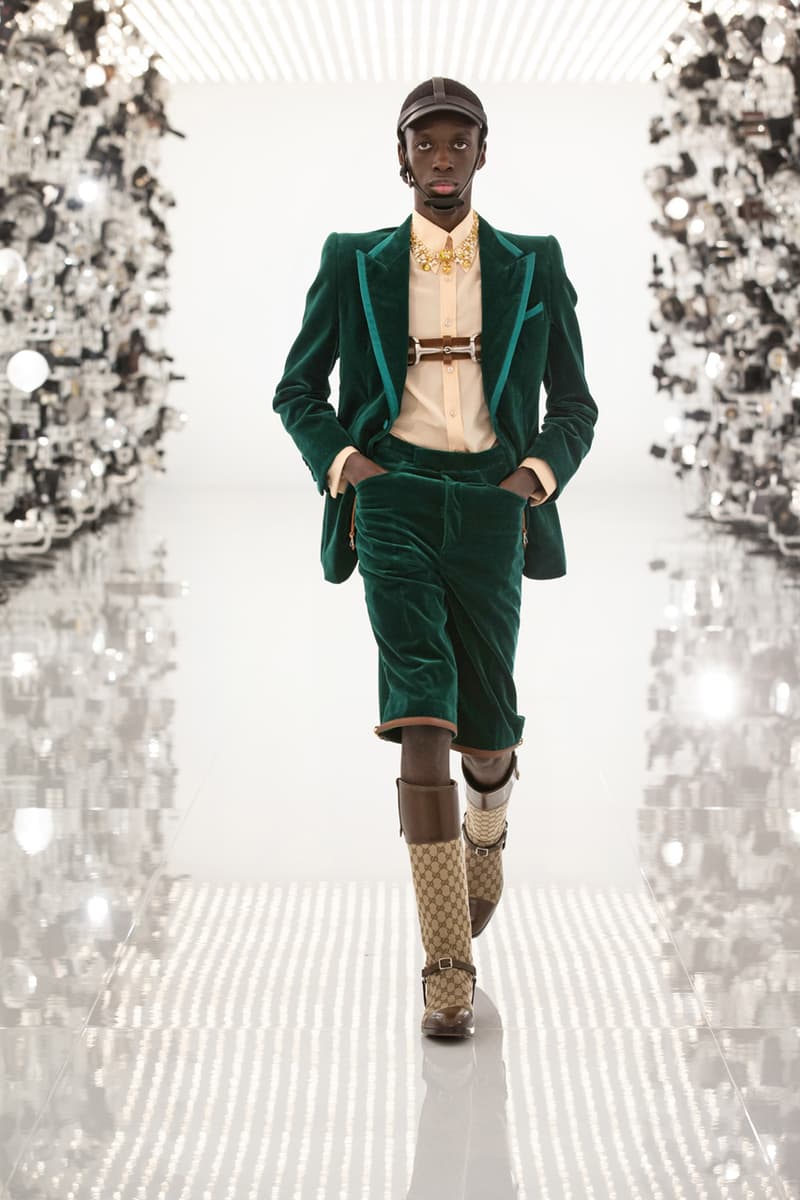 グッチ Gucci Debuts Balenciaga "Collab" on "Aria" Runway alessandro michele demna gvasalia collaboration collection 100th anniversary menswear womenswear price buy website logo jacket
