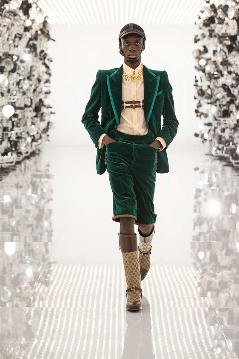 グッチ Gucci Debuts Balenciaga "Collab" on "Aria" Runway alessandro michele demna gvasalia collaboration collection 100th anniversary menswear womenswear price buy website logo jacket