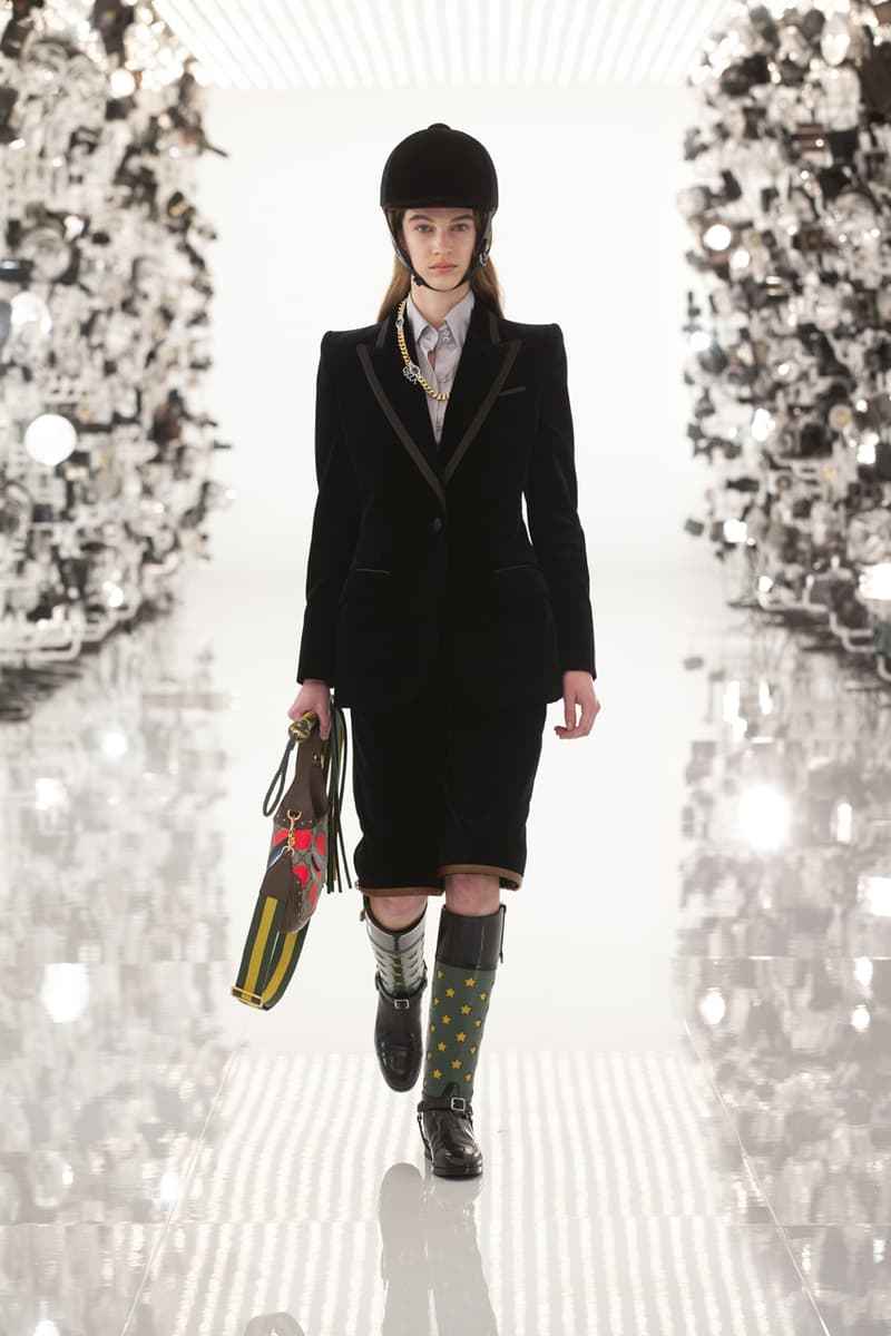 グッチ Gucci Debuts Balenciaga "Collab" on "Aria" Runway alessandro michele demna gvasalia collaboration collection 100th anniversary menswear womenswear price buy website logo jacket