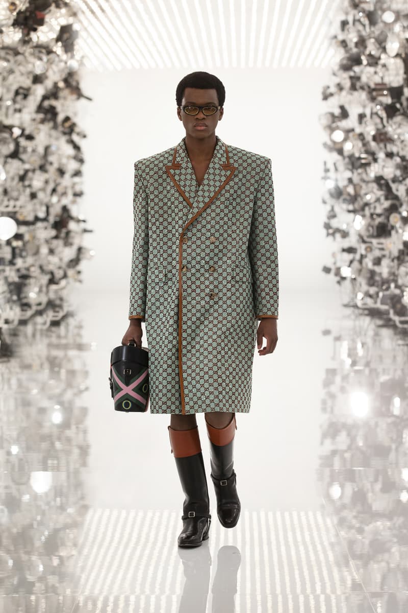 グッチ Gucci Debuts Balenciaga "Collab" on "Aria" Runway alessandro michele demna gvasalia collaboration collection 100th anniversary menswear womenswear price buy website logo jacket