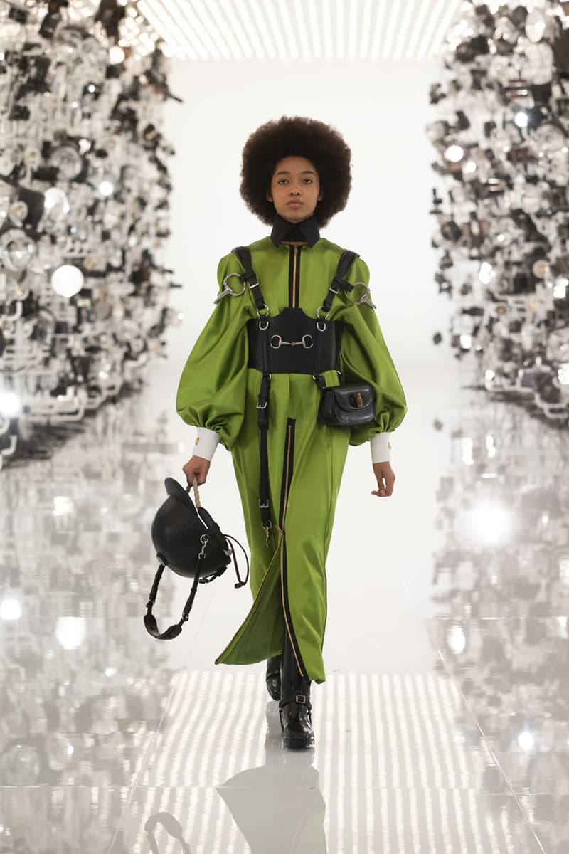 グッチ Gucci Debuts Balenciaga "Collab" on "Aria" Runway alessandro michele demna gvasalia collaboration collection 100th anniversary menswear womenswear price buy website logo jacket