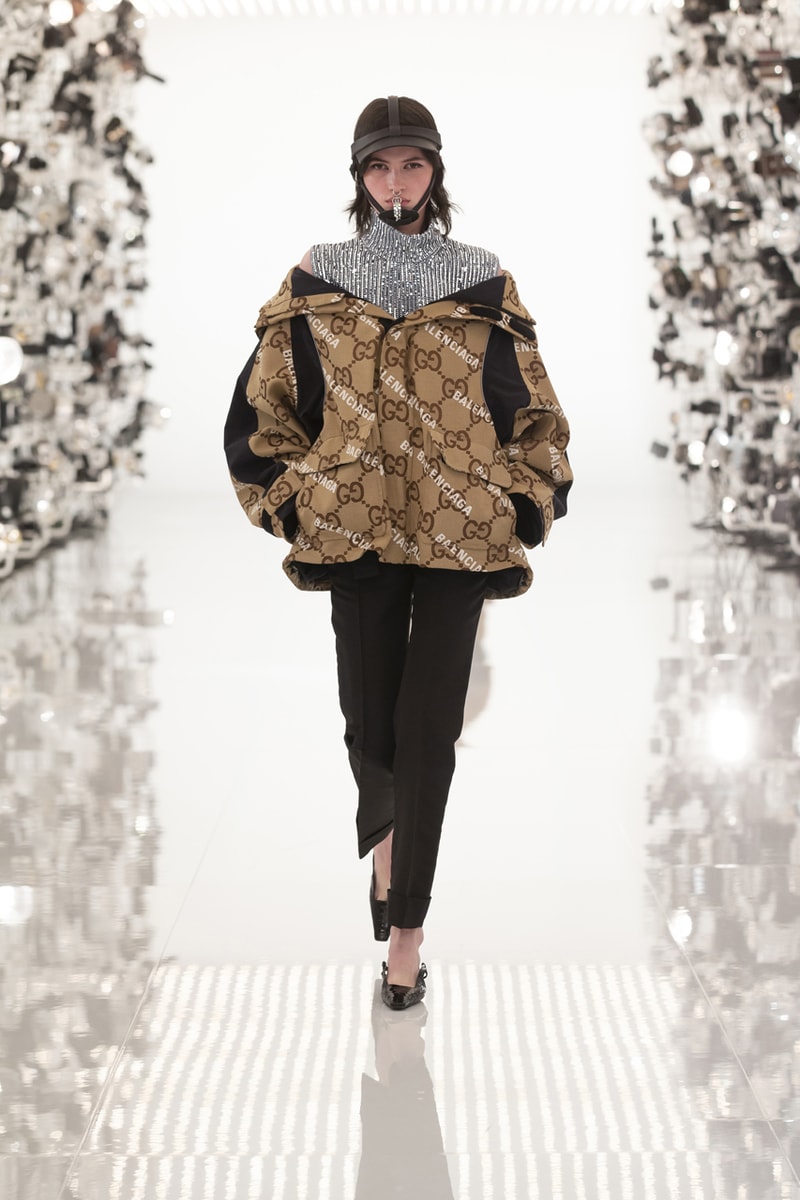 グッチ Gucci Debuts Balenciaga "Collab" on "Aria" Runway alessandro michele demna gvasalia collaboration collection 100th anniversary menswear womenswear price buy website logo jacket