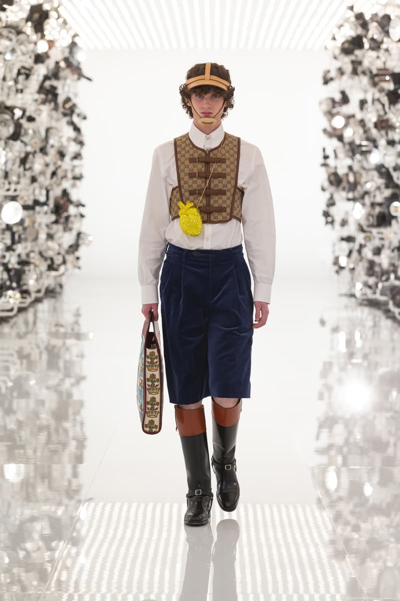 グッチ Gucci Debuts Balenciaga "Collab" on "Aria" Runway alessandro michele demna gvasalia collaboration collection 100th anniversary menswear womenswear price buy website logo jacket