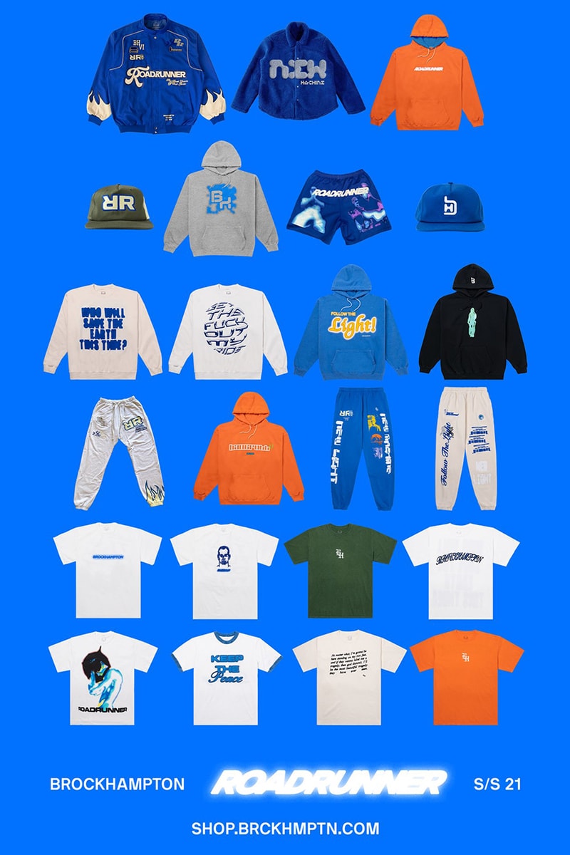 ブロックハンプトンが最新アルバム『ロードランナー: ニューライト, ニューマシーン』のマーチャンダイズを発表 BROCKHAMPTON ROADRUNNER NEW LIGHT NEW MACHINE 6th alubum merch release info