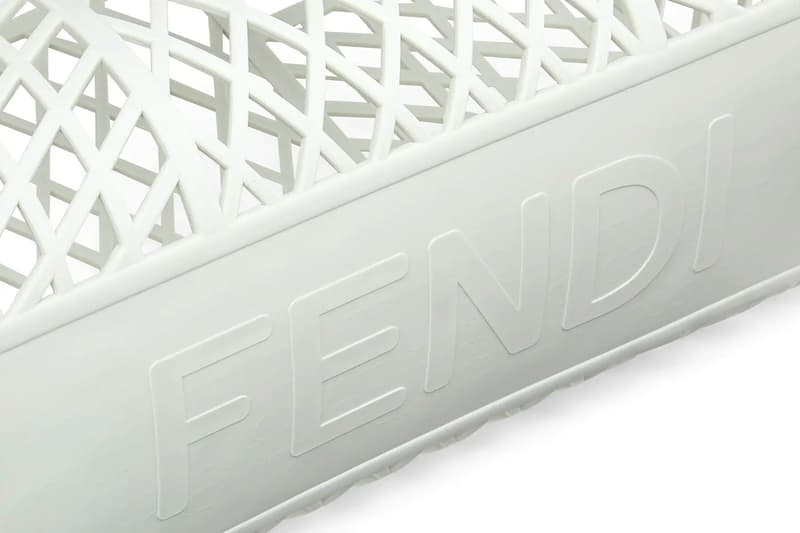 フェンディからラグジュアリーなプラスチック製バスケットバッグが登場 Fendi Recycled Plastic BASKET Handbag Release 1990s nostalgia shopping basket 