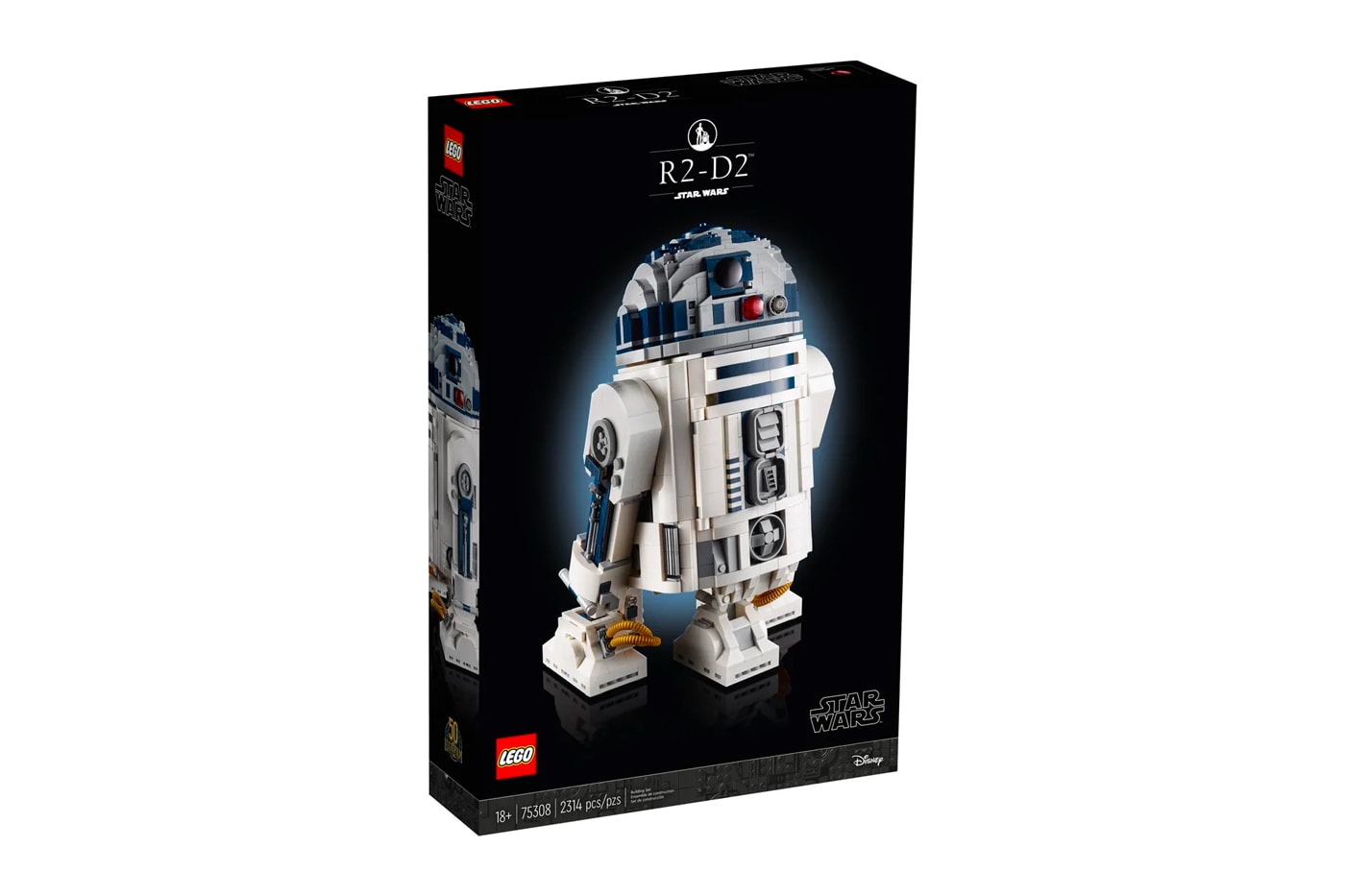 レゴからルーカスフィルム創立50周年を記念した R2-D2 の限定セットが登場 Star Wars LEGO R2 D2 Droid Figure lucasfilms george lucas 50th anniversary 2021 re issue model toy toy manufacturer info 75308