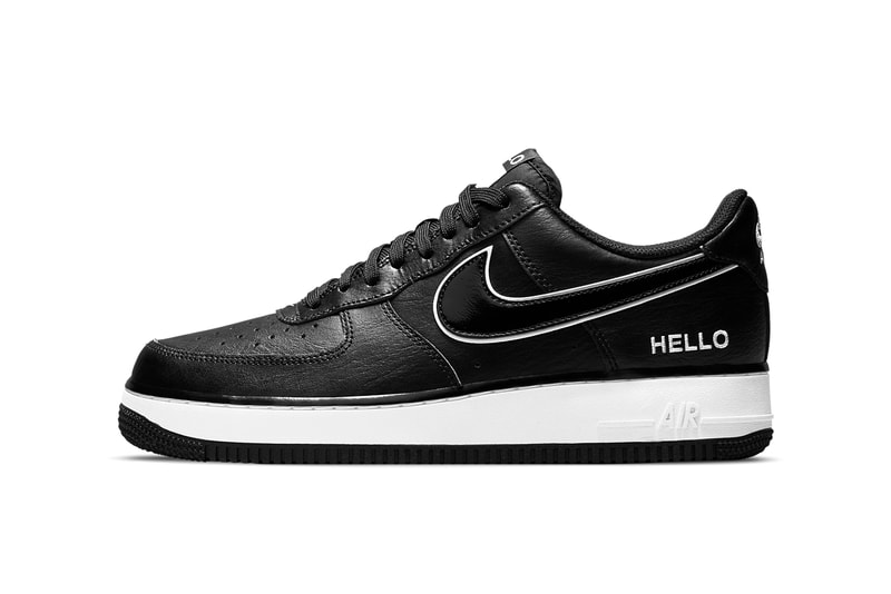 ナイキ エア フォース 1からシュータンに名前を記入できる“ハロー,マイ ネーム イズ”が登場 nike sportswear air force 1 low hello my name is black white cz0327 001 official release date info photos price store list buying guide