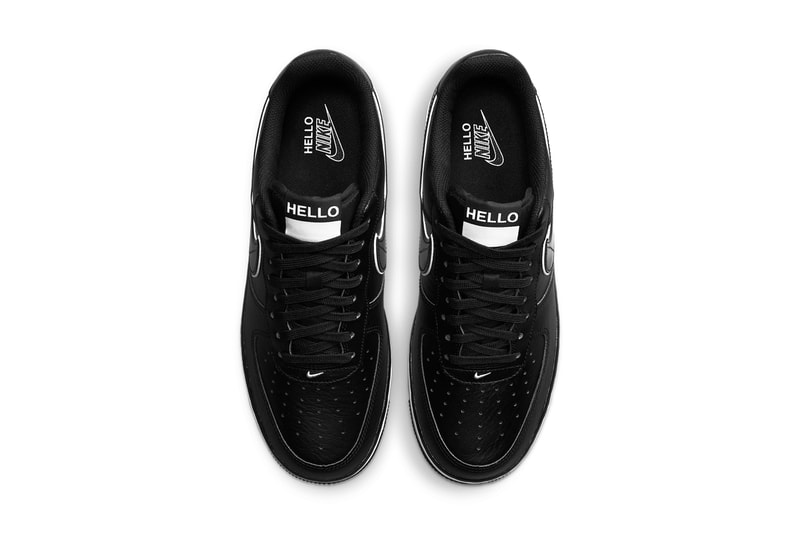 ナイキ エア フォース 1からシュータンに名前を記入できる“ハロー,マイ ネーム イズ”が登場 nike sportswear air force 1 low hello my name is black white cz0327 001 official release date info photos price store list buying guide