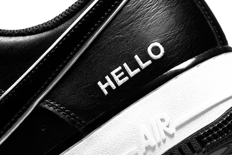 ナイキ エア フォース 1からシュータンに名前を記入できる“ハロー,マイ ネーム イズ”が登場 nike sportswear air force 1 low hello my name is black white cz0327 001 official release date info photos price store list buying guide