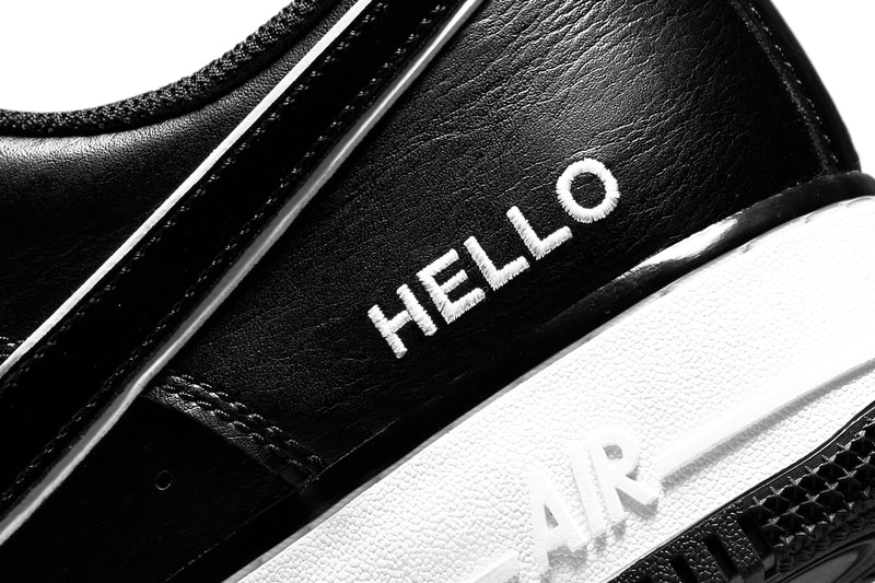 ナイキ エア フォース 1からシュータンに名前を記入できる“ハロー,マイ ネーム イズ”が登場 nike sportswear air force 1 low hello my name is black white cz0327 001 official release date info photos price store list buying guide