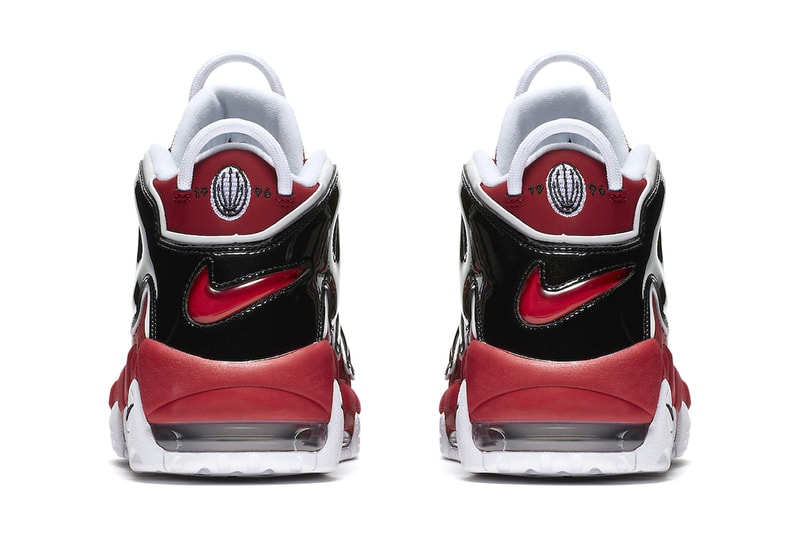 ナイキからブルズカラーを纏ったエアモアアップテンポが約4年ぶりにカムバック nike air more uptempo bulls varsity red black 921948 600 menswear streetwear shoes sneakers runners trainers kicks basketball shoes chicago bulls nba info
