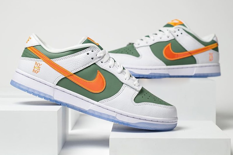 ナイキから毎年夏に開催されるストリートバスケトーナメント “NY vs NY” モデルのダンク・ローが登場 nike dunk low ny vs ny white green orange DN2489 300 release info store list buying guide photos price 