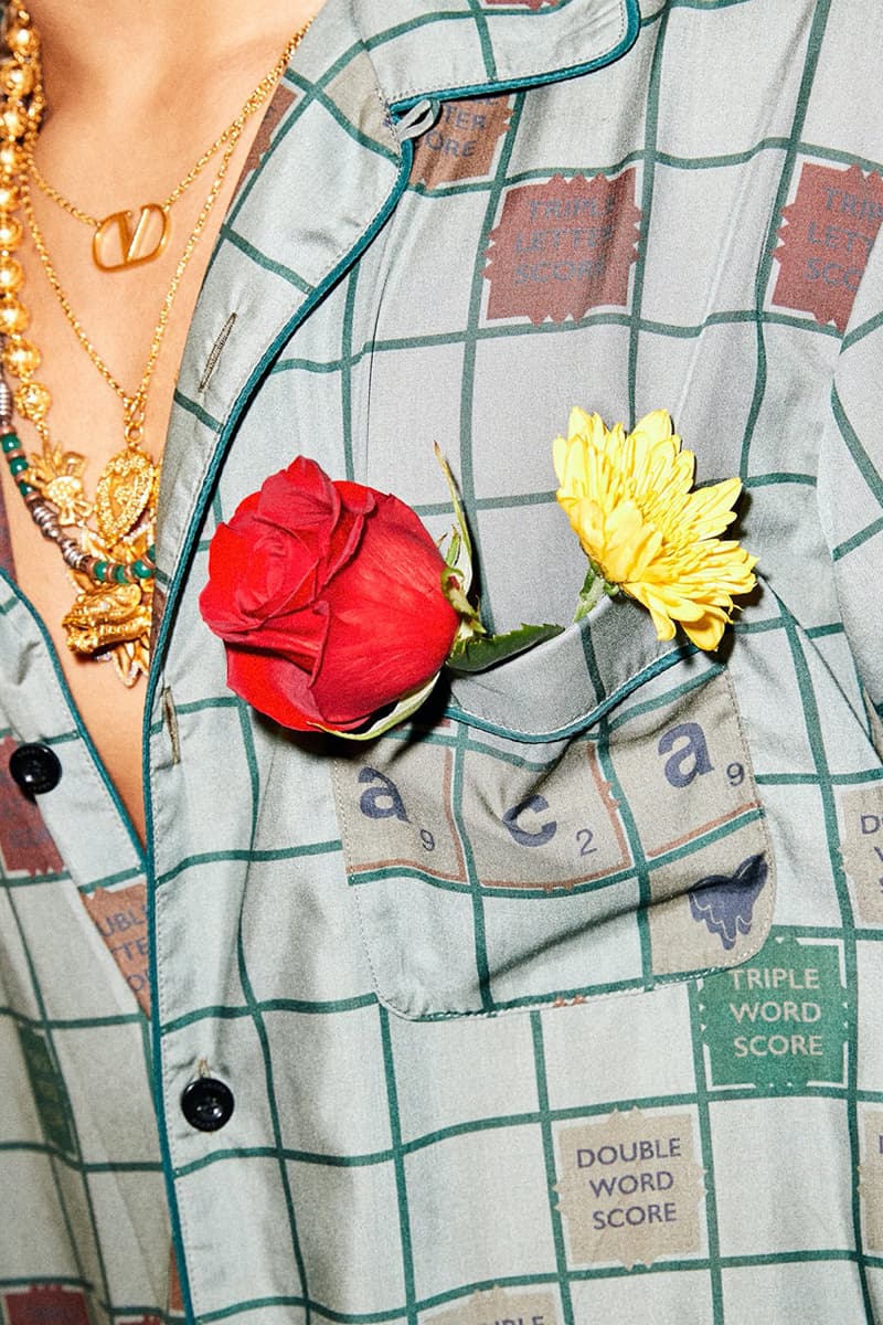 サカイ x エモーショナリー アンアベイラブル によるコラボカプセルコレクションが発売 sacai Joins Forces With Emotionally Unavailable for a Scrabble-Inspired Collection 24kgoldn rapper scrabble collaboration lookbooks chitose abe edison chen clot kb ma-1 sacai x emotionally unavailable 