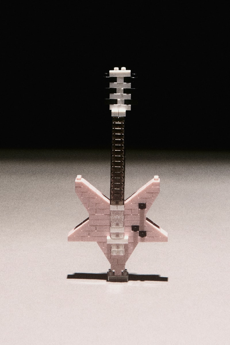 サンローランから日本発大人向けブロック玩具ナノブロックとのコラボアイテムが誕生 Saint Laurent Rive Droite x nanoblock Micro-Size Toys Construction YSL Rock n Roll Palm Trees Star Guitar French Bulldog Release Information Anthony Vaccarello