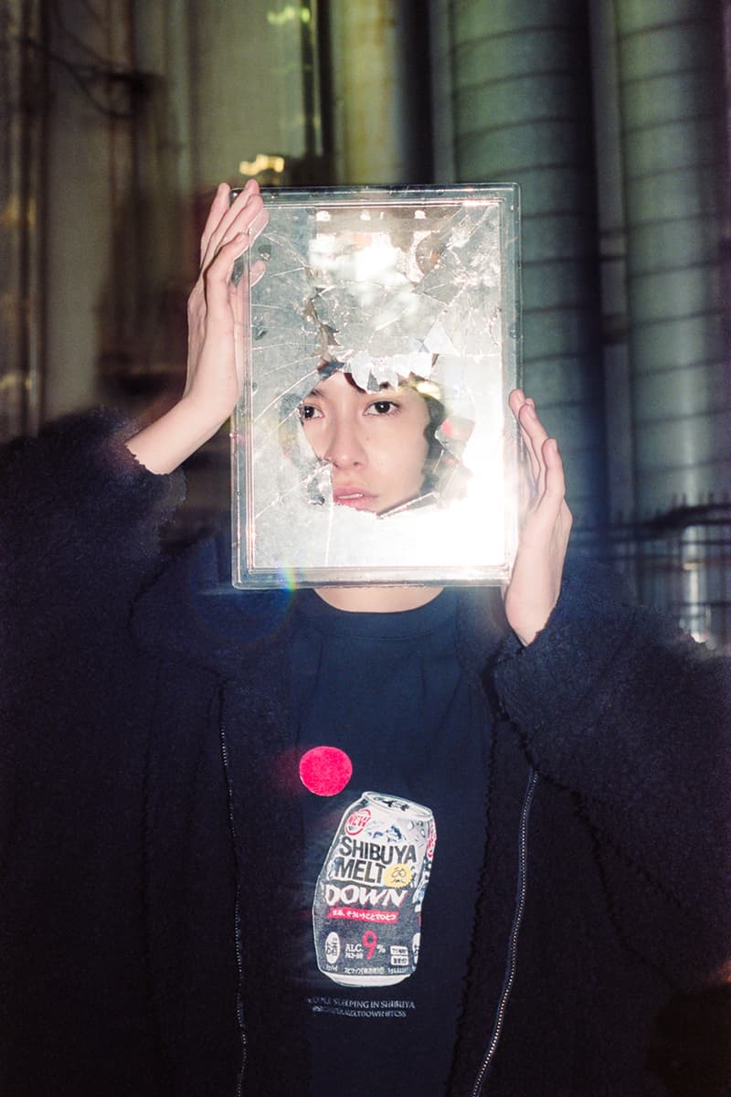 泥酔した日本人を切り撮るSNSアカウント シブヤメルトダウン™️から初のマーチャンダイズが誕生 Shibuya Meltdown debut collection merch Release info