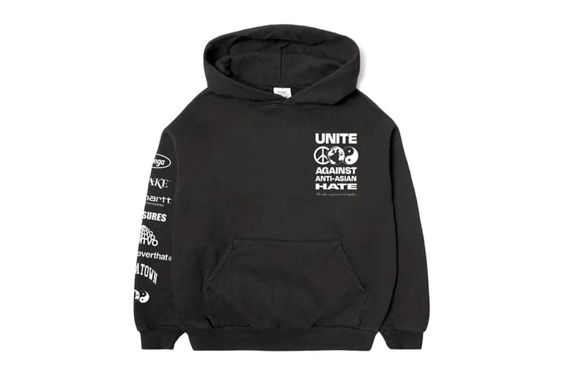 ボデガがさまざまなブランドと協力して“UNITE AGAINST ANTI-ASIAN HATE”を掲げたAAPI コミュニティー支援の限定フーディをリリース Stand United Against Anti-Asian Hate AAPI Hoodie Awake NY Bodega Carhartt WIP PLEASURES PRMTVO thisisneverthat KOREATOWN