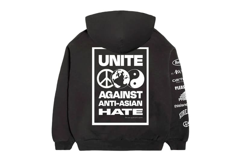 ボデガがさまざまなブランドと協力して“UNITE AGAINST ANTI-ASIAN HATE”を掲げたAAPI コミュニティー支援の限定フーディをリリース Stand United Against Anti-Asian Hate AAPI Hoodie Awake NY Bodega Carhartt WIP PLEASURES PRMTVO thisisneverthat KOREATOWN