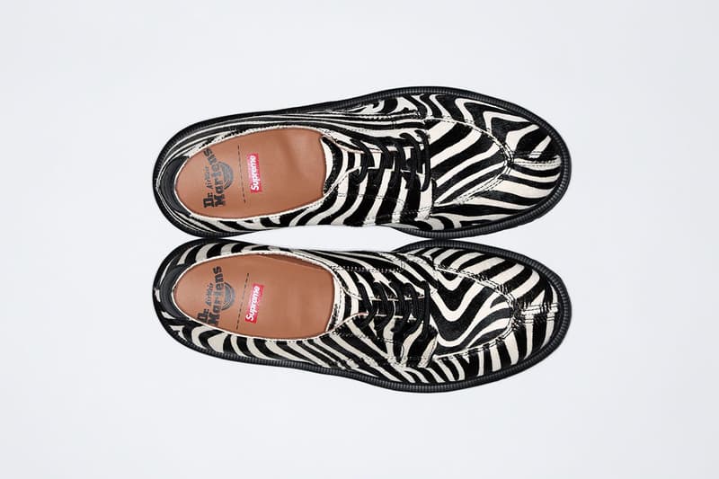 シュプリーム x ドクターマーチン Supreme x Dr. Martens から3色展開の5ホールシューズがリリース 