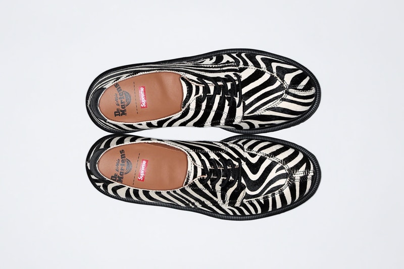 シュプリーム x ドクターマーチン Supreme x Dr. Martens から3色展開の5ホールシューズがリリース 