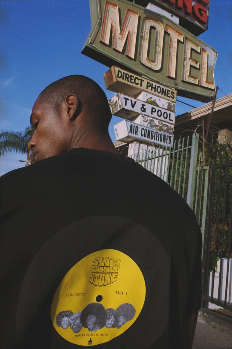 タトラスが 2Pacとスライ・アンド・ザ・ファミリー・ストーンとのコラボアイテムを発売 TATRAS 2Pac Sly & The Family Stone collab T-shirt Vinyl Motion record player turntable release info