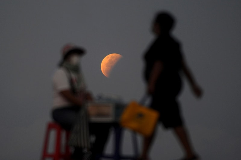 世界各地の夜空に咲いた“スーパーフラワー・ブラッドムーン”をチェック Take a Look at the Rare “Super Flower Blood Moon” From United States South America Asia Australia lunar eclipse blood moon supermoon NASA space 