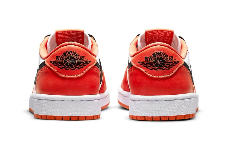 ジョーダンブランドから エアジョーダン 1 ロー OG “シャッタードバックボード” の公式ビジュアルが到着 Air Jordan 1 Low OG Shattered Backboard Orange Black CZ0790 801 menswear streetwear kicks shoes trainers runners footwear ss21 collection info
