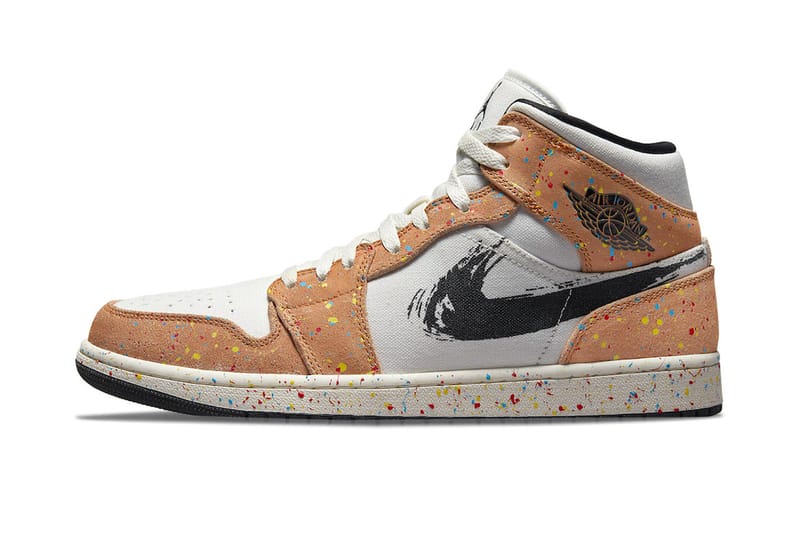 Jordan Brand から筆で描いたようなスウッシュが特徴の Air Jordan 1 Mid “Brushstroke” が登場