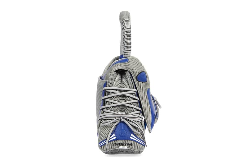 バレンシアガがスニーカーを解体してバッグにしたようなユニークなアイテムを発表 Balenciaga Sneakerhead Medium Top Handle Bag Release Buy Price black Blue Grey