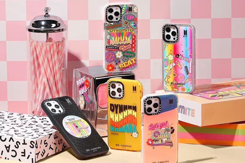 ビーティーエス ケースティファイ BTS x CASETiFY "Dynamite" Accessories Collection Kpop music Korean boy band iPhone Airpods Pro music phone cases wireless chargers smartphones