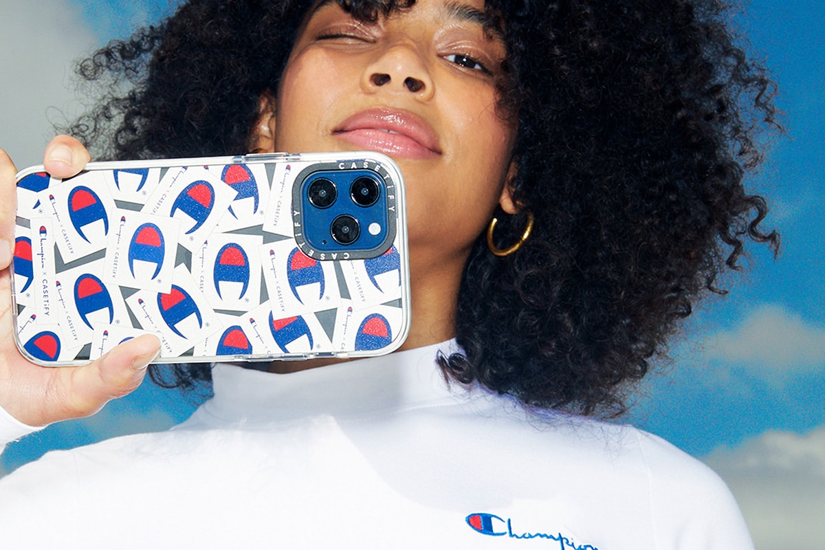 Champion x CASETiFY Sporty Capsule Collection Apple iPhone 12 Pro Cases Jersey Tags Sweaters Release Information Drop Date Tech Accessories
