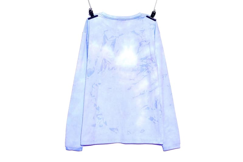 ジードラゴンの手掛けるピースマイナスワンがタイダイ柄のロングTシャツなどの新作をドロップ　G-DRAGON peaceminusone tie dye tee pink blue daisy corset smiley face stickers box tape 