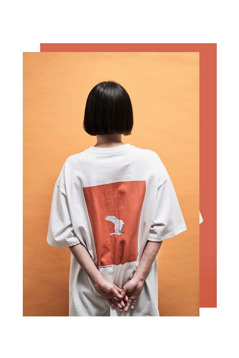 グラフペーパー フューチャー Graphpaper x  FUTUR が鳥のグラフィックを配した新作Tシャツを発売