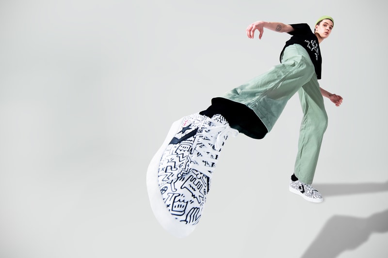 コンバースがキース・ヘリングとのコラボモデル4型を発表 Keith Haring x Converse Collaboration Collection Chuck Taylor All Star 70 Pro Leather Run Star Hike Release Information Foundation AIDS Charity New York City Subway Side Walk Artwork Pop Art Graffiti Design Collab Drop Date 