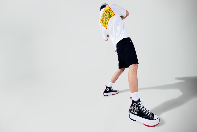 コンバースがキース・ヘリングとのコラボモデル4型を発表 Keith Haring x Converse Collaboration Collection Chuck Taylor All Star 70 Pro Leather Run Star Hike Release Information Foundation AIDS Charity New York City Subway Side Walk Artwork Pop Art Graffiti Design Collab Drop Date 