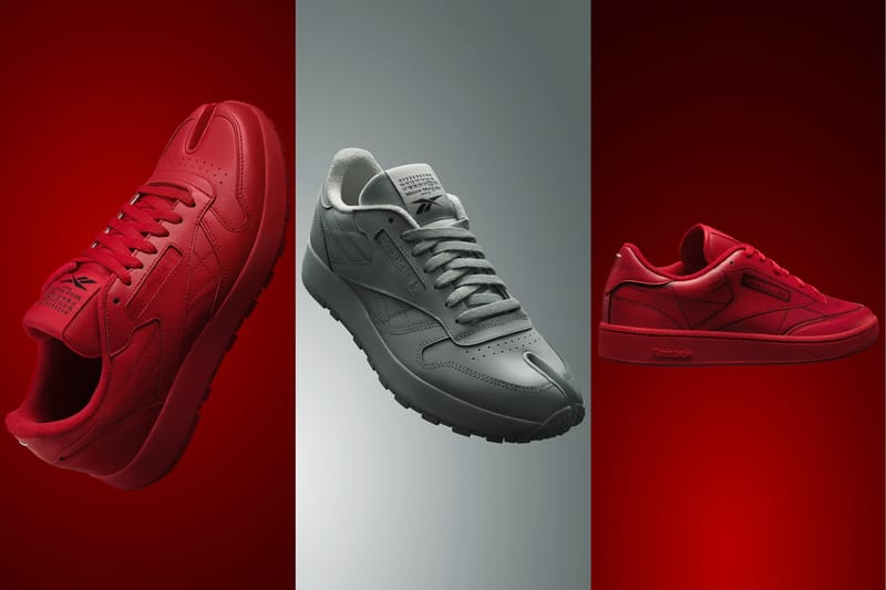 Maison Margiela x Reebok から Classic Leather Tabi および Club C の新色が登場