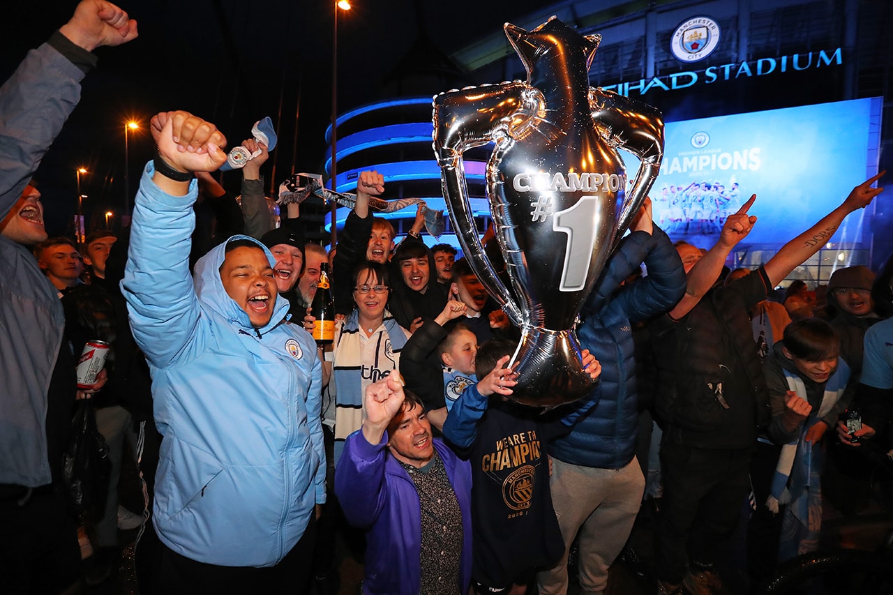 マンチェスター・シティが2年ぶりにプレミアリーグ優勝を果たす Man City's fifth Premier League title in ten years