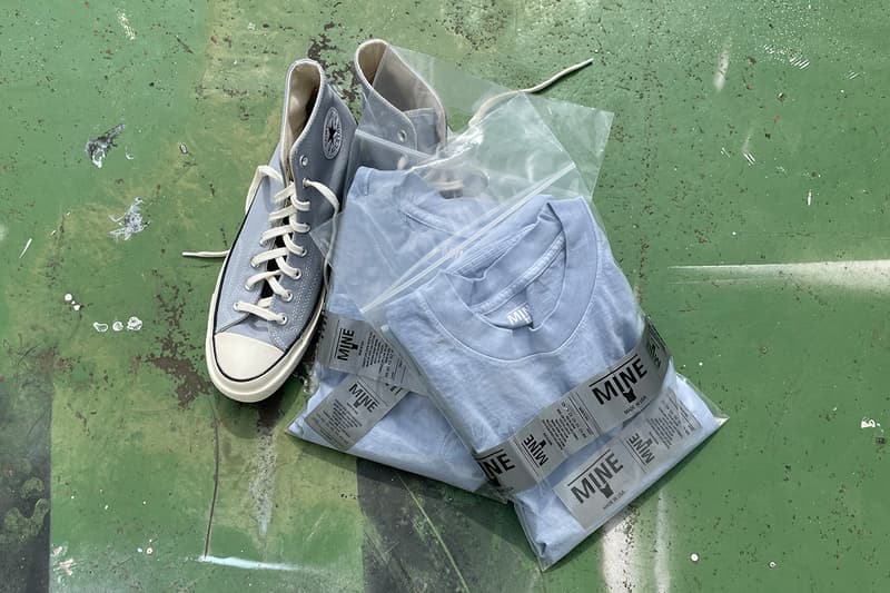 アメリカメイドに拘る日本発の白Tブランド マインから淡いブルーが美しいアイテムが限定リリース MINE limited color project second release celestial blue info