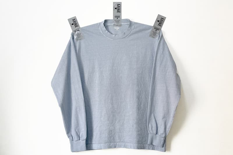 アメリカメイドに拘る日本発の白Tブランド マインから淡いブルーが美しいアイテムが限定リリース MINE limited color project second release celestial blue info