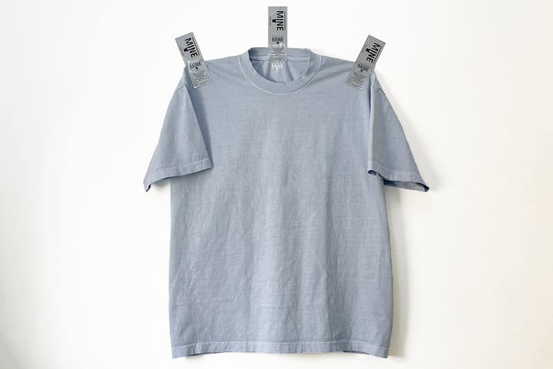 アメリカメイドに拘る日本発の白Tブランド マインから淡いブルーが美しいアイテムが限定リリース MINE limited color project second release celestial blue info