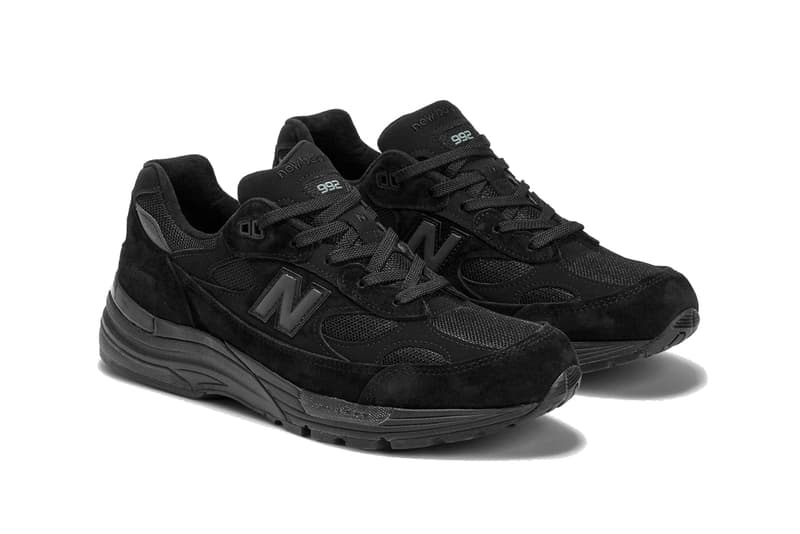 ニューバランスから“メイド・イン・USA”992のオールブラックモデル“トリプルブラック”が登場 new balance 992 all black m992ea reflective made in usa official release date info photos price store list buying guide